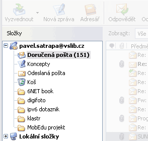 Nabídka složek