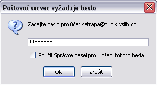 Dialog pro zadání hesla