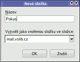 vytvoření složky